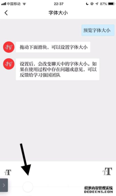 進修強國怎么配置字體巨細