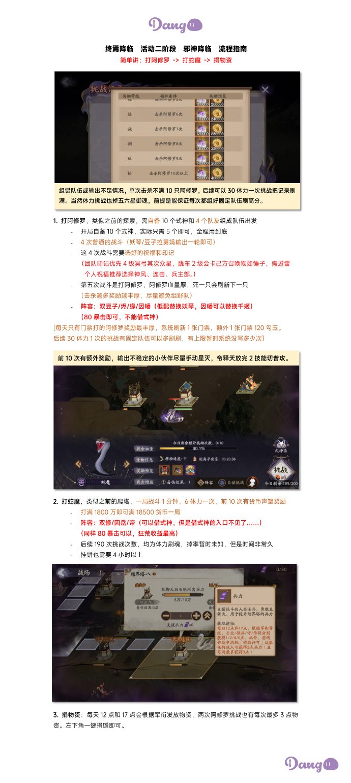 《陰陽師》邪神來臨通關(guān)攻略